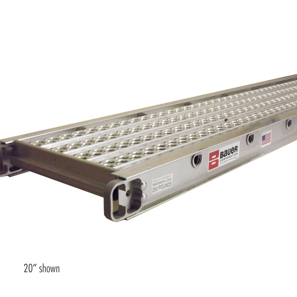 Bauer Ladder 12' x 12" 1-Man Aluminum Plank (202 Series) - 250 lb. Rated 20222